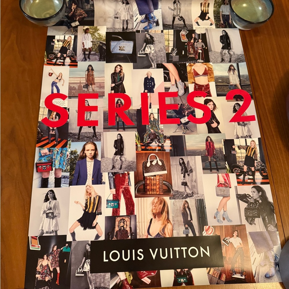 Louis Vuitton Red and Black SERIES 2 Collage Poster